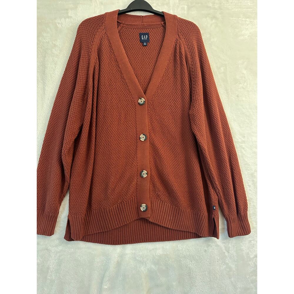 GAP Rust Cardigan Sweater